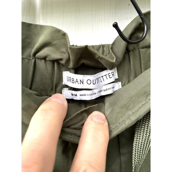 Urban Outfitters Green Army Joggers Pants Womens M Drawstring Taper See Notes - Picture 2 of 16
